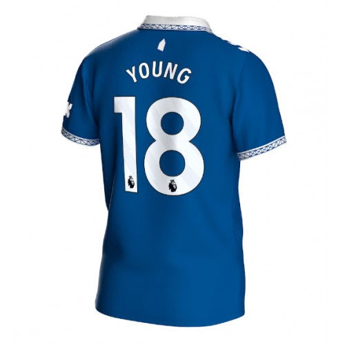 Fotballdrakt Herre Everton Ashley Young #18 Hjemmedrakt 2023-24 Kortermet